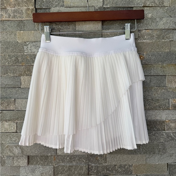 Lululemon White Tiered Pleats High-Rise Tennis Golf Skirt 2 - Picture 5 of 10